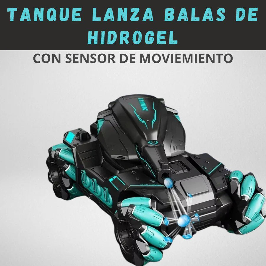 TANQUE LANZA BALAS DE HIDROGEL CON SENSOR DE MOVIMIENTO MANUAL